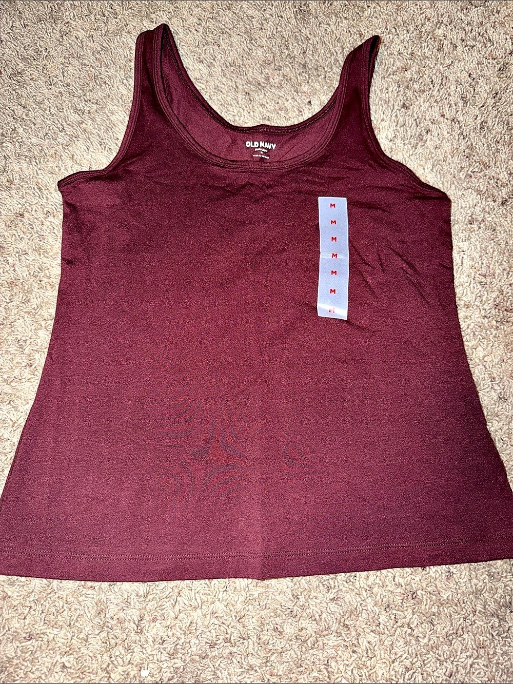 Old Navy First-Layer Tank Top Burgundy Medium